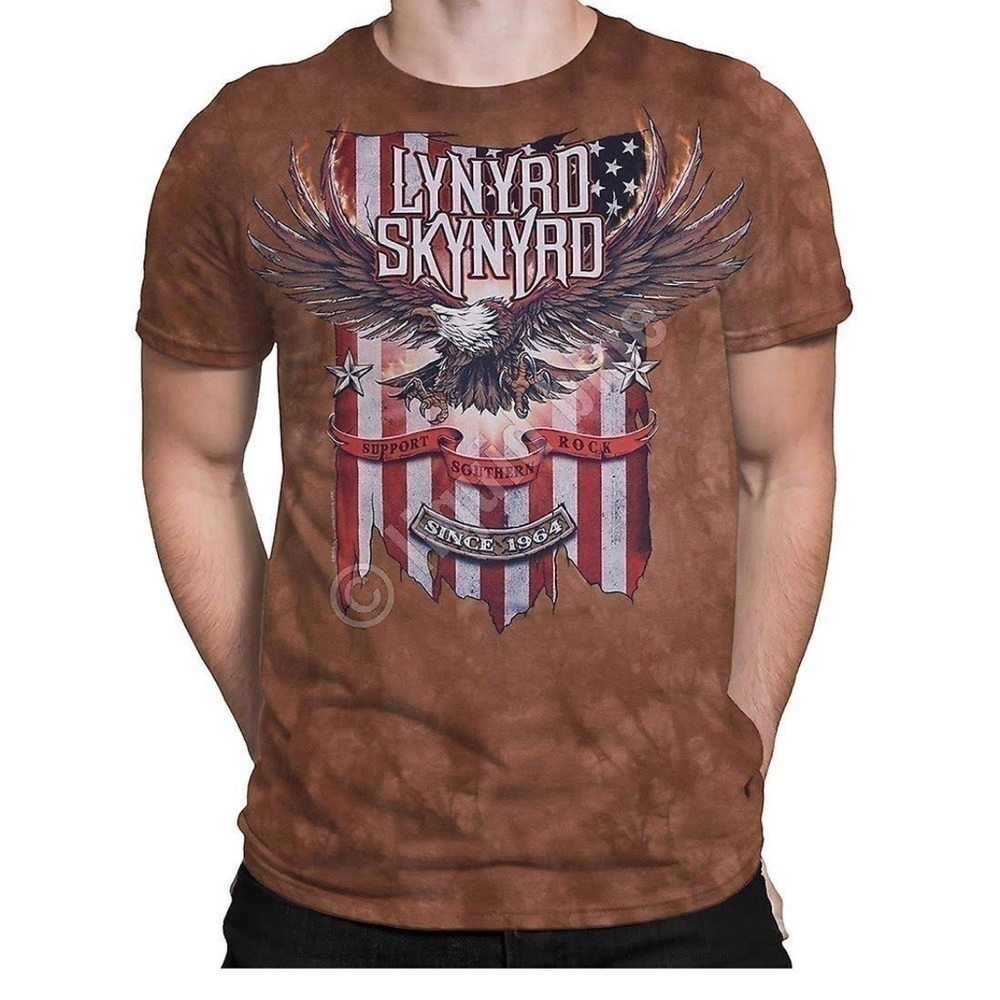 Lynyrd Skynyrd - Support Southern Rock Tie
Dye Mens T Shirt large